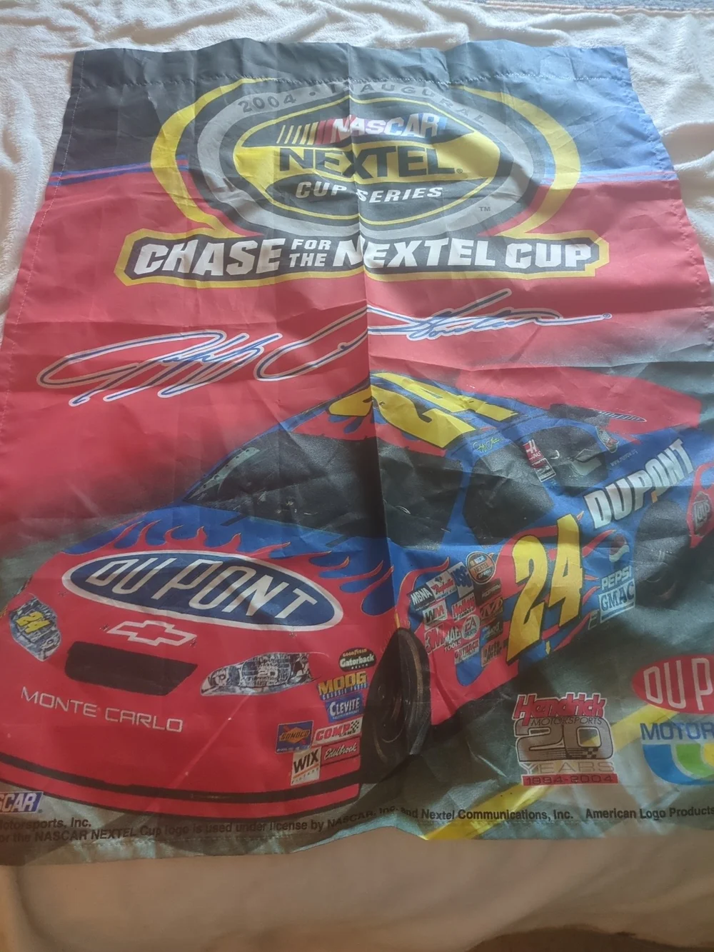 Two Jeff Gordon NASCAR Racing Flag - Multicolor 2004